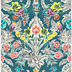 NuWallpaper Self-Adhesive Vinyl Wallpaper - 30.75-sq. ft. - Teal