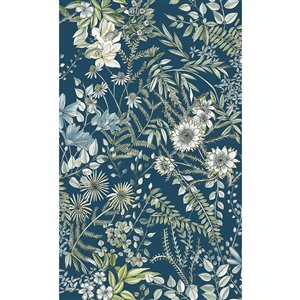 A-Street Prints Folklore Unpasted Nonwoven Wallpaper - 56.4-sq. ft. - Navy Blue