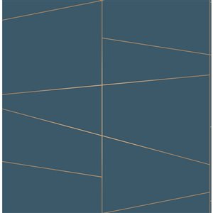 Brewster Essentials Unpasted Nonwoven Wallpaper - 56.4-sq. ft. - Blue