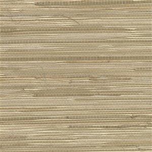 Papier peint non encollé en toile de ramie Canton Road par Kenneth James, 72 pi², blé