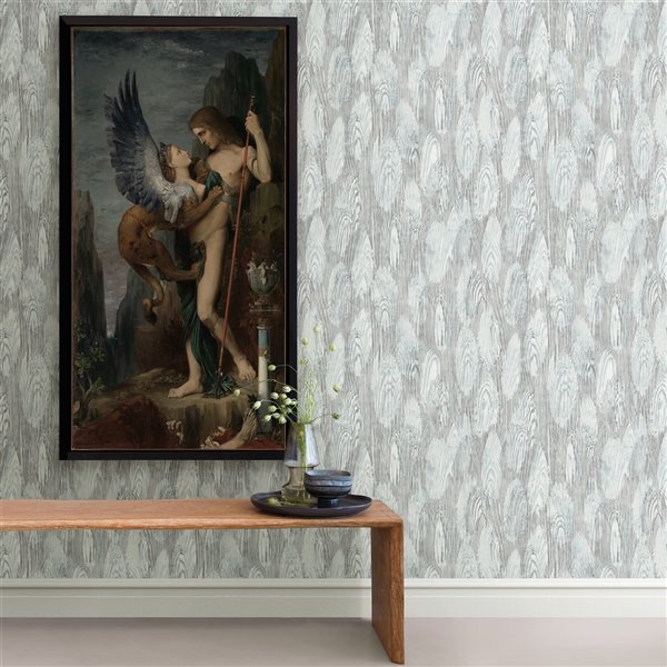 A-Street Prints Alchemy Unpasted Nonwoven Wallpaper - 57.8-sq. ft. - Slate