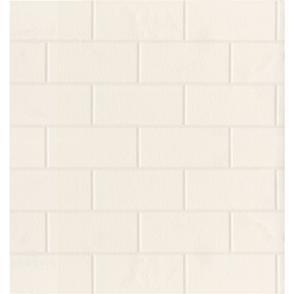 Brewster For Your Bath III Prepasted Vinyl Wallpaper - 56.4-sq. ft. - White