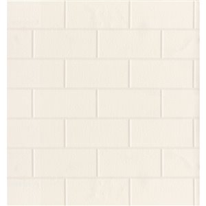 Brewster For Your Bath III Prepasted Vinyl Wallpaper - 56.4-sq. ft. - White