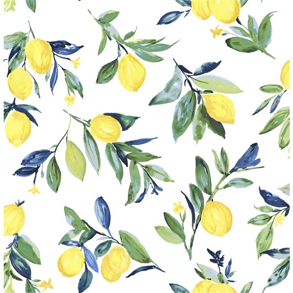 NuWallpaper Lemon Drop Self-Adhesive Vinyl Wallpaper - 30.75-sq. ft. - Yellow