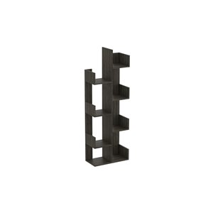 Safdie & Co. Bookcase - 57-in x 20-in - Dark Grey