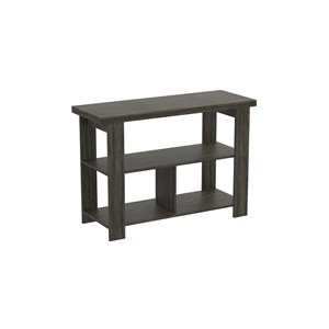 Safdie & Co. Console Table - 3 shelves - 29-in x 41.5-in - Dark Grey