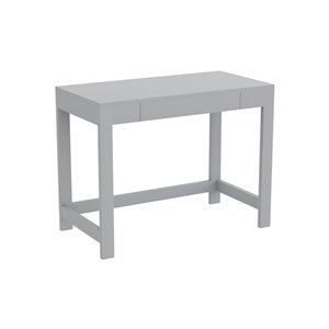 Safdie & Co. Computer Desk - 1 Shelf - 30-in x 39-in - Light Grey