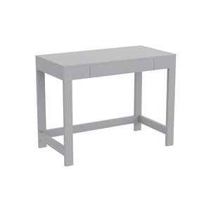 Bureau d'ordinateur Safdie & Co., 1 tiroir, 30 po x 39 po, gris pâle