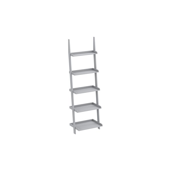 Safdie & Co. Bookcase - 70-in x 22-in - Light Grey