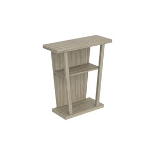 Safdie & Co. Console Table - 2 shelves - 34-in x 31.25-in - Dark Taupe
