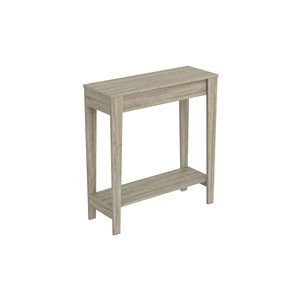 Safdie & Co. Console Table - 1 shelf - 34-in x 31.25-in - Dark Taupe