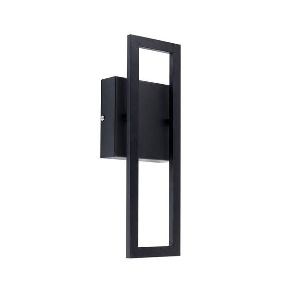 Globe Electric McKay Outdoor/Indoor Wall Sconce - LED Integrated - Black