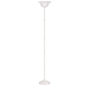 Lampe sur pied Hale de Globe Electric, DEL intégré, 15W, 72 po, blanc mat