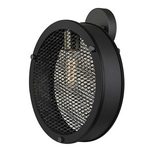 Applique murale à 1 lumière Romaniak de Globe Electric, métal foncé galvanisé