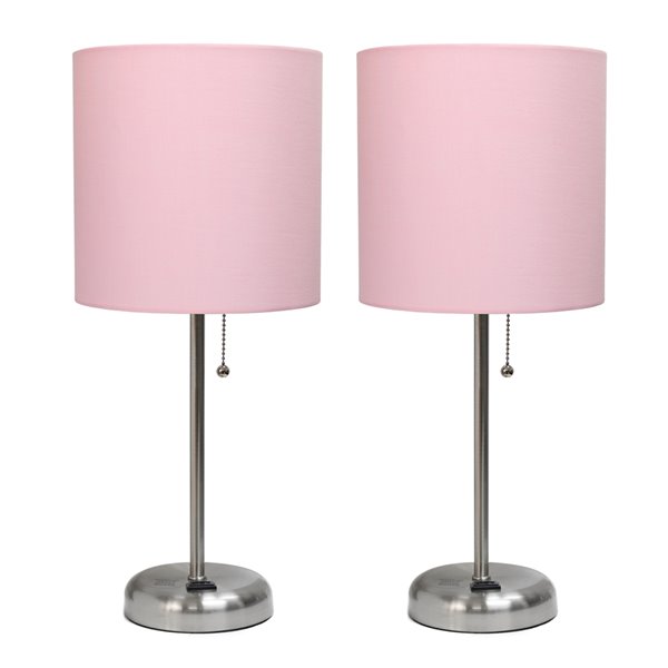 Pink Shades, Contemporary Table Lamps Canada