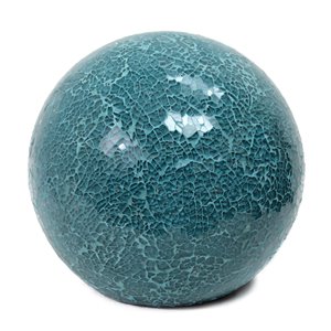 Lampe de table en forme de boule Simple Designs, 7,75 po, pierre turquoise