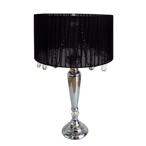 Philadelphia Flyers Plate Rolled in on The lamp Base Rico Table Lamp with Silver Colored Shade 