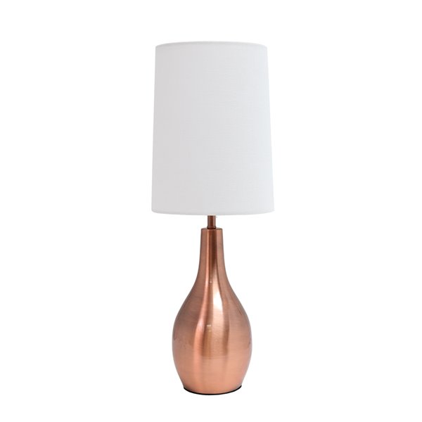 Simple Designs Tear Drop Table Lamp - 19.5-in - Rose Gold