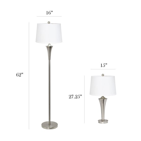 Floor Lamp, Floor And Table Lamp Set
