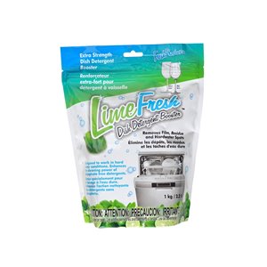 Renforçateur extra-fort pour détergent à lave-vaisselle Lime Fresh de Fresh Productz, 1 kg