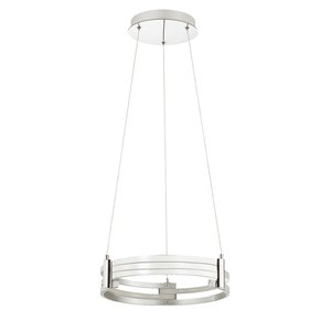 Dainolite Pono Pendant Light - 1-Light - 15-in - Matte White Finish