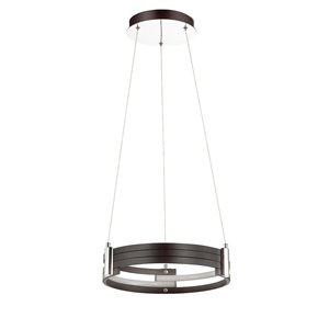 Dainolite Pono Pendant Light - 1-Light - 15-in - Matte Black Finish