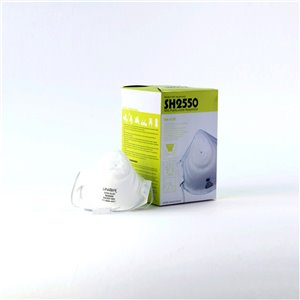 Uniair N95 Respirator Mask SH2550 - NIOSH Approved - 20/Pack