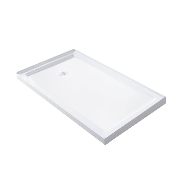 Turin Horizon Shower Base - 60-in x 44-in - Left Drain