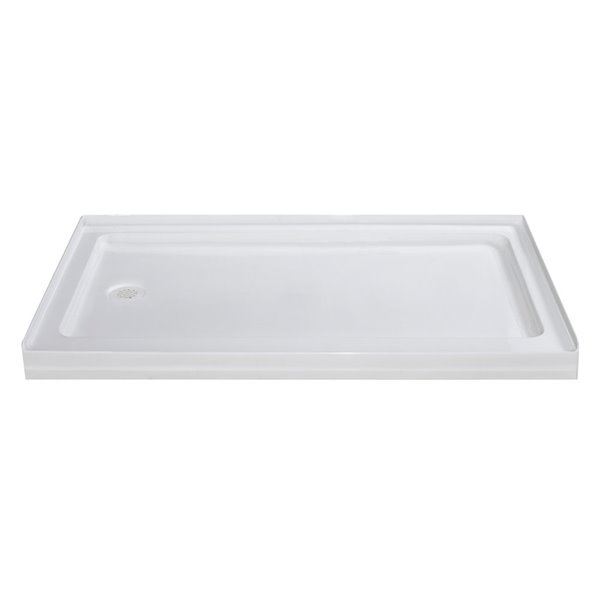 Turin Horizon Shower Base - 60-in x 44-in - Left Drain