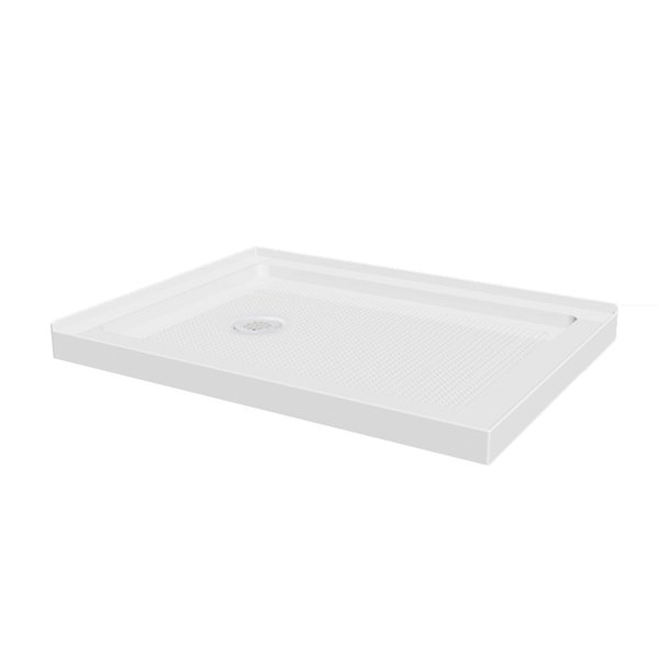 Turin Catane Shower Base - 42-in x 30-in - Left Drain