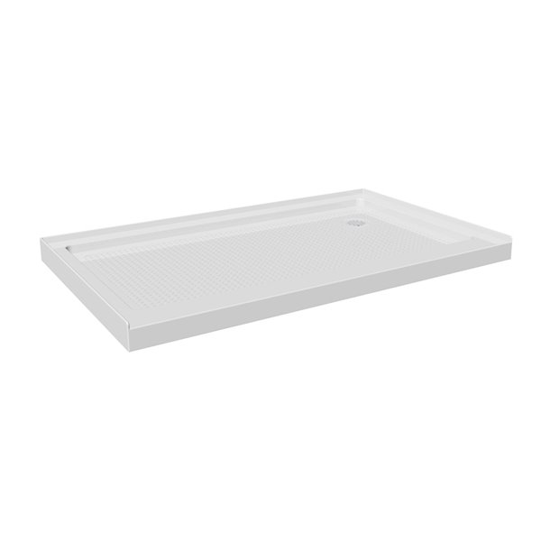 Turin Laberge Shower Base - 60-in x 36-in - Right Drain