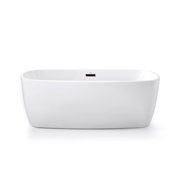 Turin Vimont Bathtub - 66-in - Black