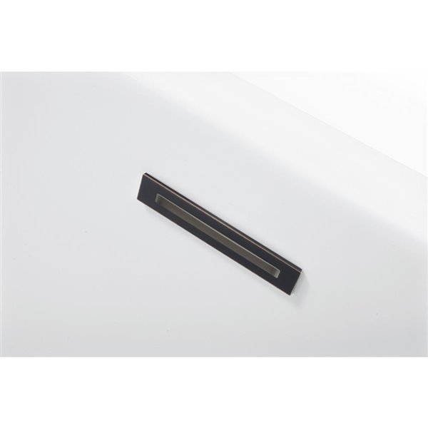 Turin Vimont Bathtub - 66-in - Black