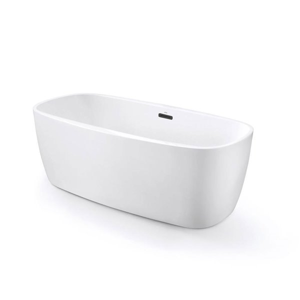 Turin Vimont Bathtub - 66-in - Black