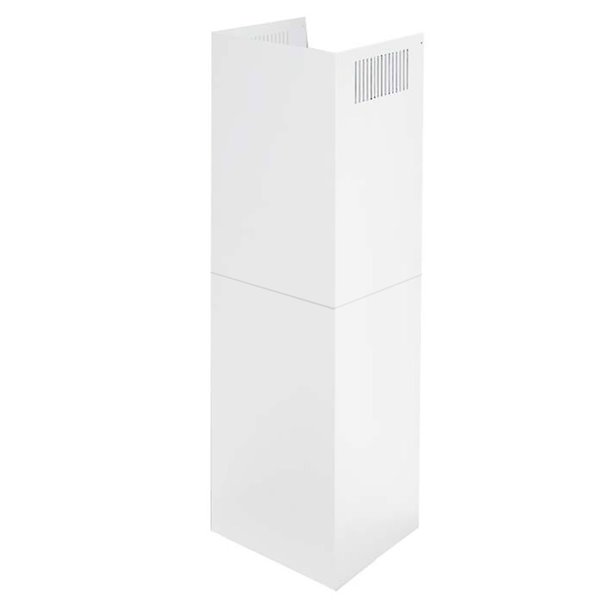 Turin La Bella Range Hood Adjustable Chimney Extension - White - 2-Piece