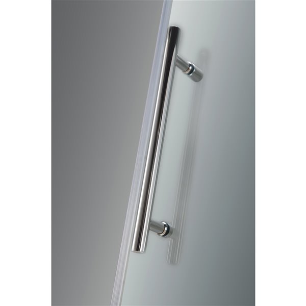 Turin Arc-En-Ciel 60-in x 32-in Shower Enclosure Kit with White Acrylic Base and Chrome Hardware