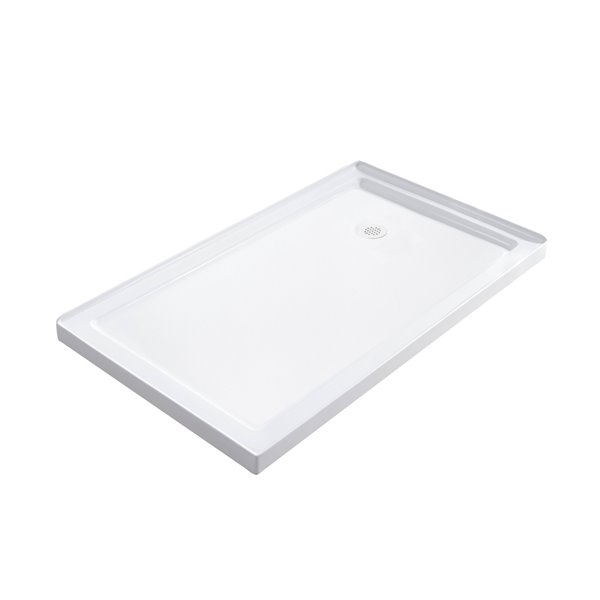 Turin Horizon Shower Base - 60-in x 44-in - Right Drain