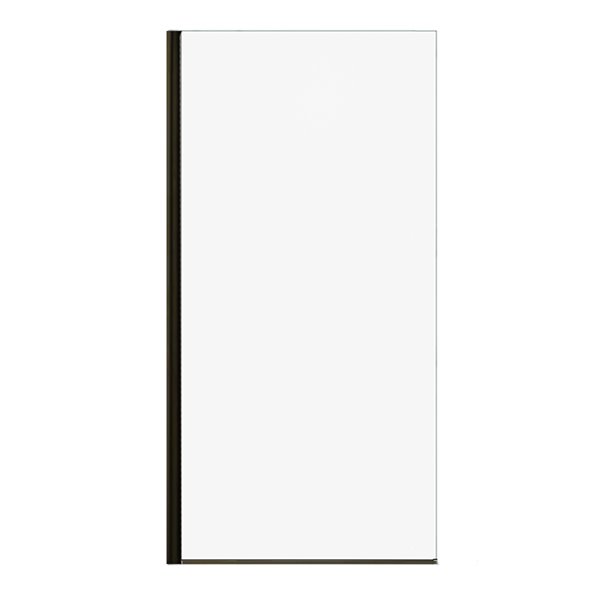 Turin Bonita 38-in x 80-in Shower Glass Panel with Black Frame