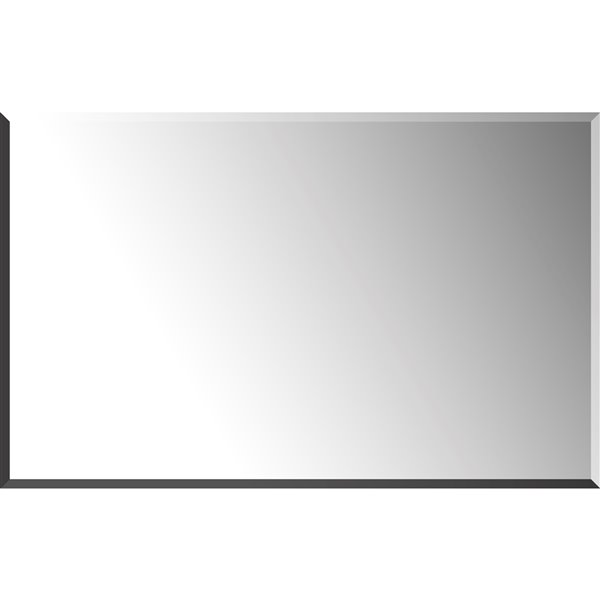 Mirrorize Canada 48-in L x 30-in W Rectangle Silver Beveled Vanity Mirror