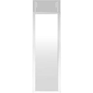 Mirrorize Canada 48-in L x 12-in W Rectangle White Framed Door Mirror