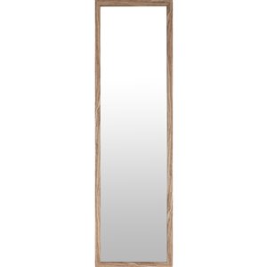 Mirrorize Canada 49.5-in L x 13.5-in W Rectangle Oak Brown Framed Door Mirror