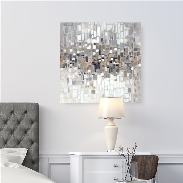 ArtMaison Canada  Abstract II by Irina K  Frameless 24-in H x 24-in W Abstract Canvas Print - Brown and  Grey