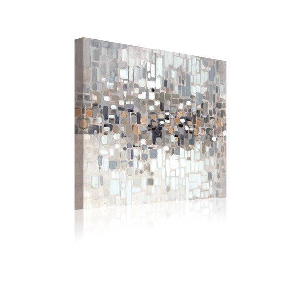 ArtMaison Canada  Abstract II by Irina K  Frameless 24-in H x 24-in W Abstract Canvas Print - Brown and  Grey