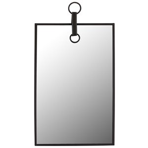 Mirrorize Canada 20-in L x 13-in W Rectangle Black Framed Wall Mirror