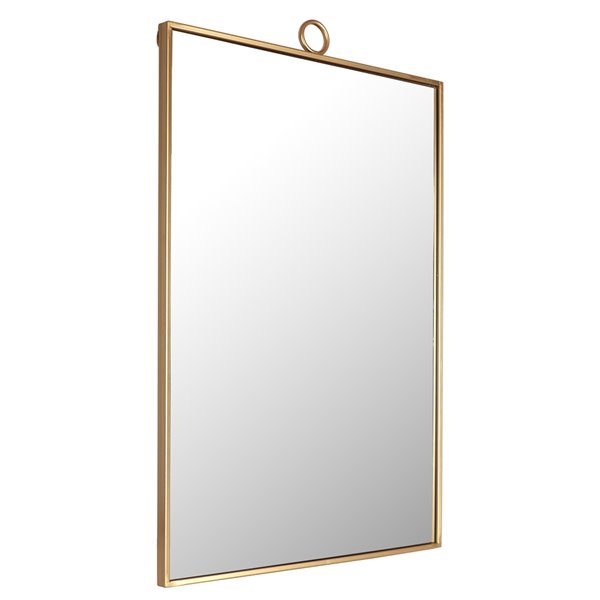Mirrorize Canada 38 In L X 24 W, Rectangle Gold Framed Mirror