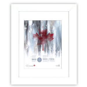 ArtMaison Canada White Picture Frame - (Common Size: 11-in x 14-in Actual Size 12-in x15)