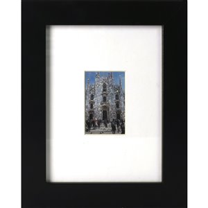 ArtMaison Canada Black Picture Frame - (Common Size: 8-in x 10-in Actual Size 9-in x11) Photo Opening of 2.5-in. x 4.6-in