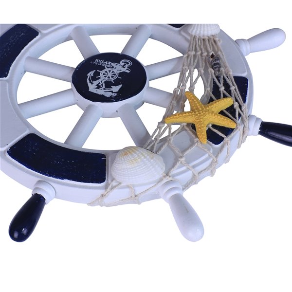 Wooden Ships Wheel Clock With Rope Trim – Make Your House A Home