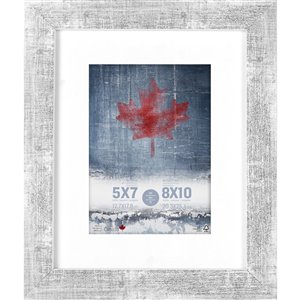ArtMaison Canada White Washed Picture Frame - (Common Size: 8-in x 10-in Actual Size 9-in x11)