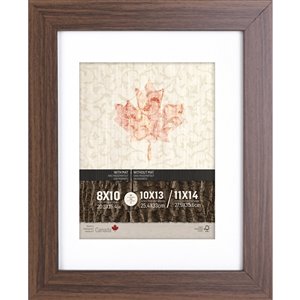 ArtMaison Canada Walnut Brown Picture Frame - (Common Size: 11-in x 14-in Actual Size 12-in x15)